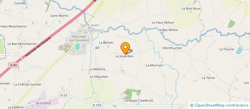 localisation de l'entreprise MONSIEUR BERNARD RALLIER  RIVES-DU-COUESNON