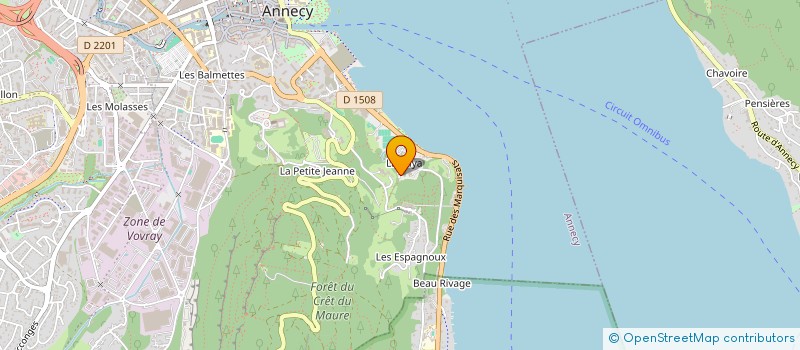 localisation de l'entreprise MONSIEUR BERNARD RASSAT à ANNECY