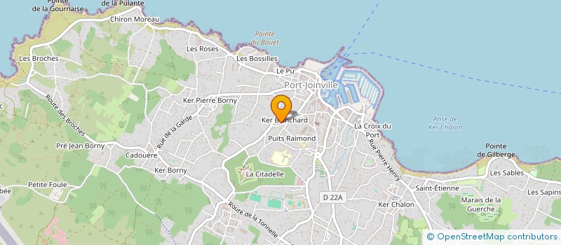 localisation de l'entreprise MONSIEUR BERNARD RATIER  L'ILE-D'YEU