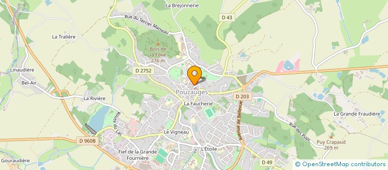 localisation de l'entreprise MONSIEUR BERNARD RAUTUREAU à POUZAUGES