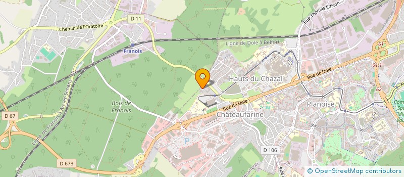 localisation de l'entreprise MONSIEUR BERNARD RAVET  BESANCON