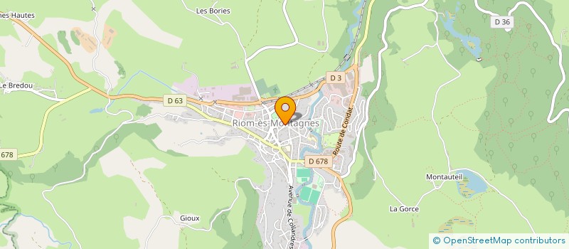 localisation de l'entreprise MONSIEUR BERNARD RAYMOND à RIOM-ES-MONTAGNES