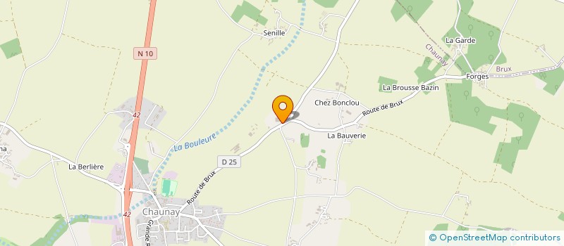 localisation de l'entreprise MONSIEUR BERNARD RAYMOND  CHAUNAY