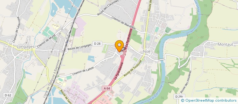 localisation de l'entreprise MONSIEUR BERNARD RAYMOND  LONGAGES