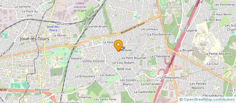 localisation de l'entreprise MONSIEUR BERNARD REBOUL à JOUE-LES-TOURS