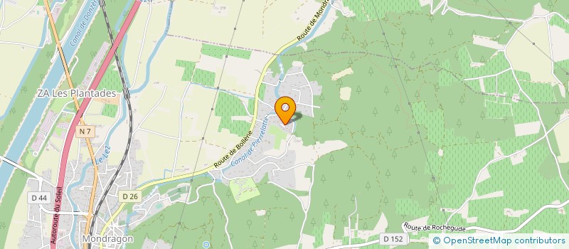 localisation de l'entreprise MONSIEUR BERNARD RECOULY  MONDRAGON