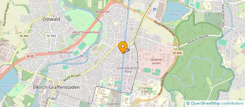 localisation de l'entreprise MONSIEUR BERNARD REIFFSTECK  ILLKIRCH-GRAFFENSTADEN