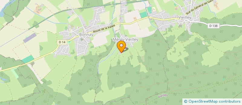 localisation de l'entreprise MONSIEUR BERNARD REMOND  MEREY-VIEILLEY