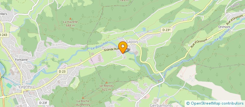 localisation de l'entreprise MONSIEUR BERNARD REMY  SAPOIS