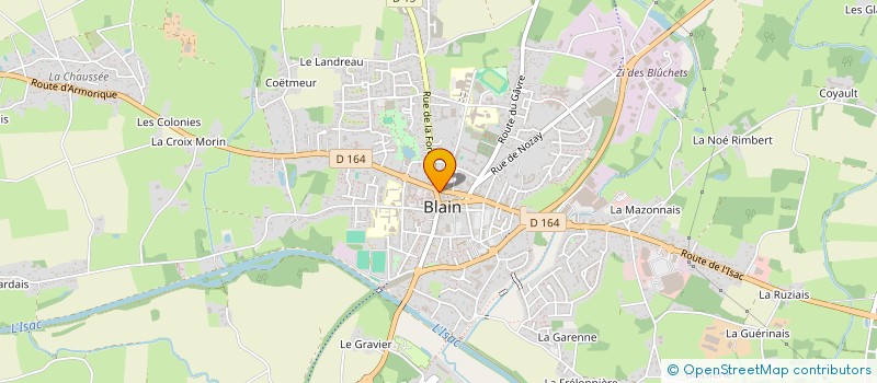 localisation de l'entreprise MONSIEUR BERNARD RENAUD  BLAIN