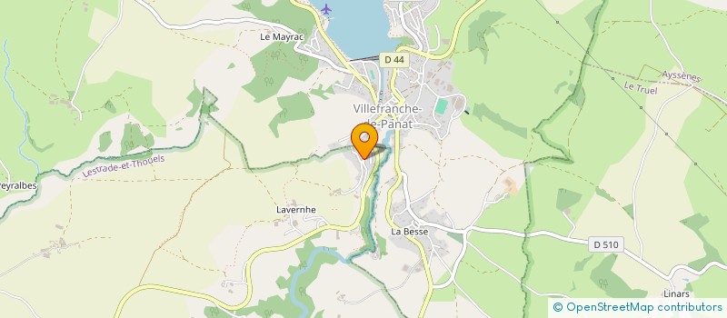 localisation de l'entreprise MONSIEUR BERNARD RENE MATHIEU  AYSSENES