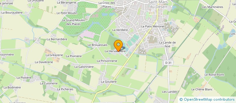 localisation de l'entreprise MONSIEUR BERNARD RETIERE  SAINT-MARS-DU-DESERT