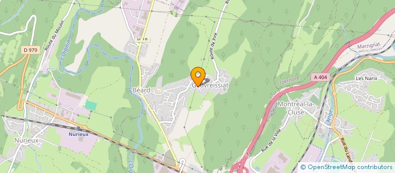 localisation de l'entreprise MONSIEUR BERNARD REVEL  BEARD-GEOVREISSIAT