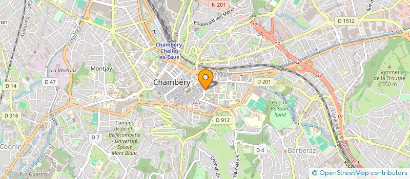 localisation de l'entreprise MONSIEUR BERNARD REVERCHON à CHAMBERY