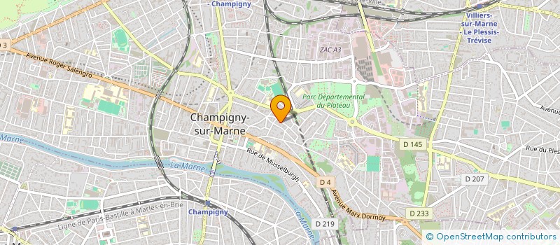 localisation de l'entreprise MONSIEUR BERNARD RIBAULT à CHAMPIGNY-SUR-MARNE