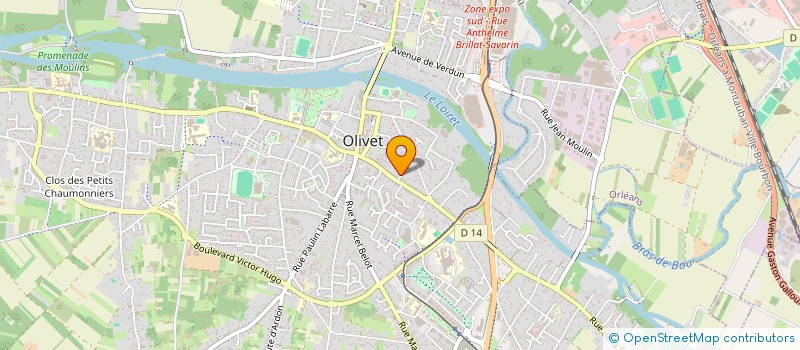 localisation de l'entreprise MONSIEUR BERNARD RIBEMONT à OLIVET