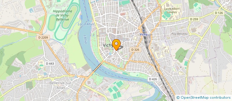 localisation de l'entreprise MONSIEUR BERNARD RIBOT à VICHY