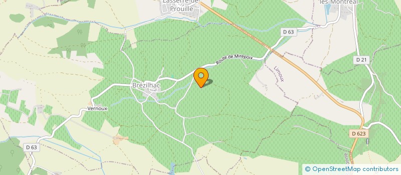 localisation de l'entreprise MONSIEUR BERNARD RICHARD  BREZILHAC