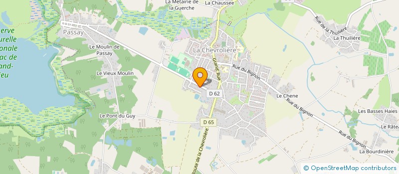 localisation de l'entreprise MONSIEUR BERNARD RICHARD  LA CHEVROLIERE