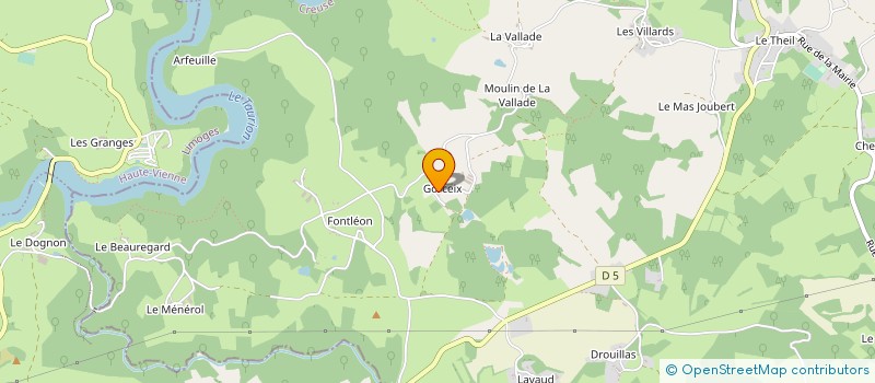 localisation de l'entreprise MONSIEUR BERNARD RIDOUX à CHATELUS-LE-MARCHEIX