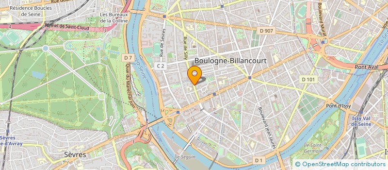 localisation de l'entreprise MONSIEUR BERNARD RIEBER à BOULOGNE BILLANCOURT