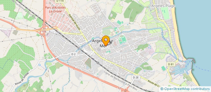 localisation de l'entreprise MONSIEUR BERNARD RIEU  ARGELES-SUR-MER