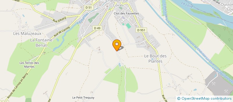 localisation de l'entreprise MONSIEUR BERNARD RIMBAULT  CHATILLON-SUR-LOIRE