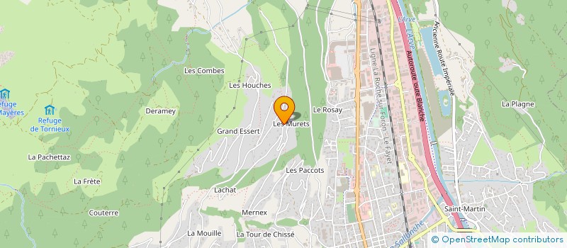 localisation de l'entreprise MONSIEUR BERNARD RIMBOUD  SALLANCHES