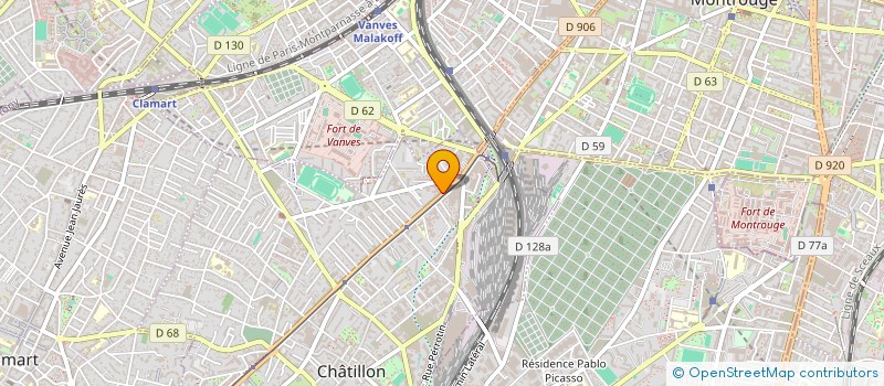 localisation de l'entreprise MONSIEUR BERNARD RIOU  CHATILLON