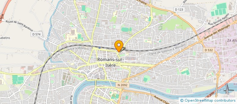 localisation de l'entreprise MONSIEUR BERNARD RIOUX à ROMANS-SUR-ISERE