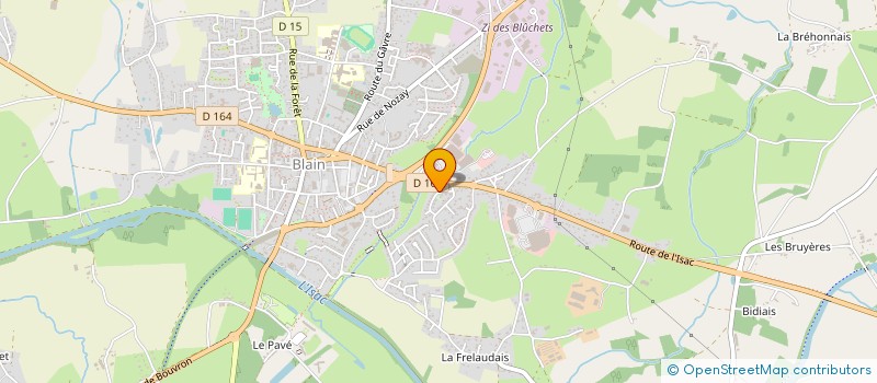 localisation de l'entreprise MONSIEUR BERNARD RIVALLAND à BLAIN