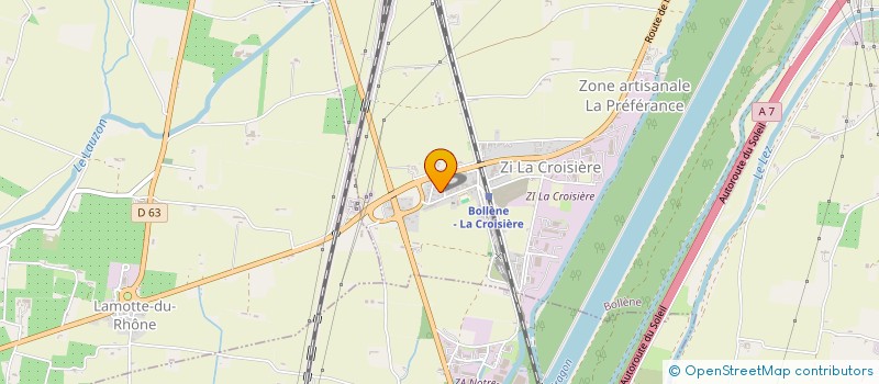 localisation de l'entreprise MONSIEUR BERNARD RIVET  BOLLENE