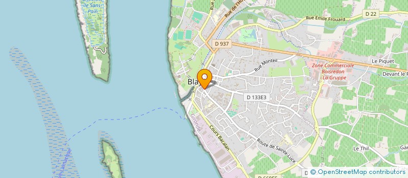 localisation de l'entreprise MONSIEUR BERNARD RIVIERE à BLAYE