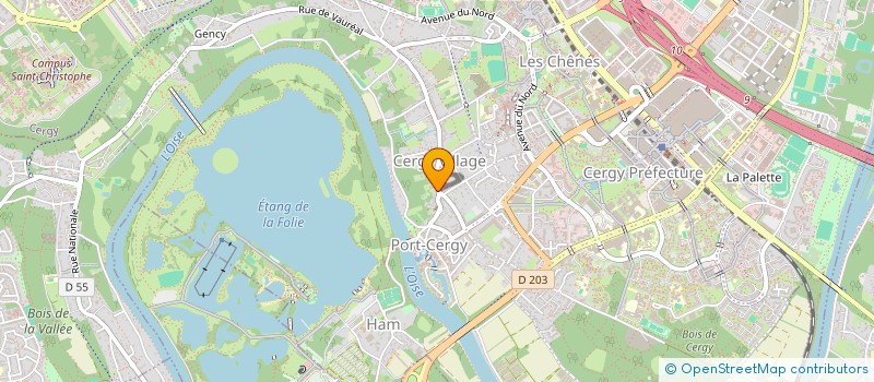 localisation de l'entreprise MONSIEUR BERNARD ROBERT  CERGY