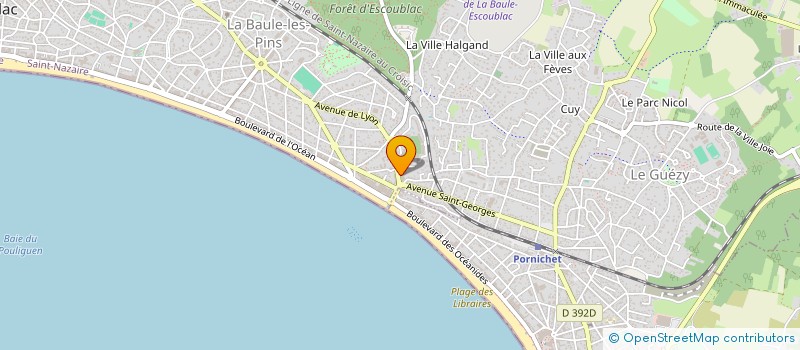 localisation de l'entreprise MONSIEUR BERNARD ROBIELLE à LA BAULE-ESCOUBLAC