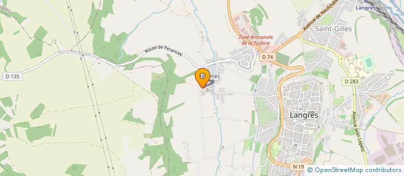 localisation de l'entreprise MONSIEUR BERNARD ROBIN  LANGRES