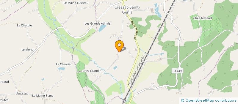 localisation de l'entreprise MONSIEUR BERNARD ROCHAIS  COTEAUX-DU-BLANZACAIS