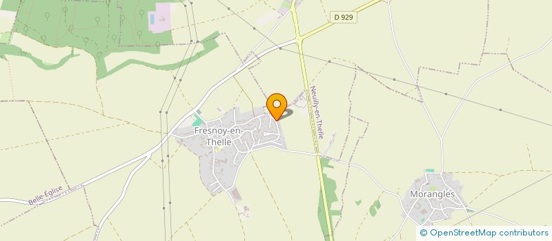 localisation de l'entreprise MONSIEUR BERNARD ROGER  FRESNOY-EN-THELLE