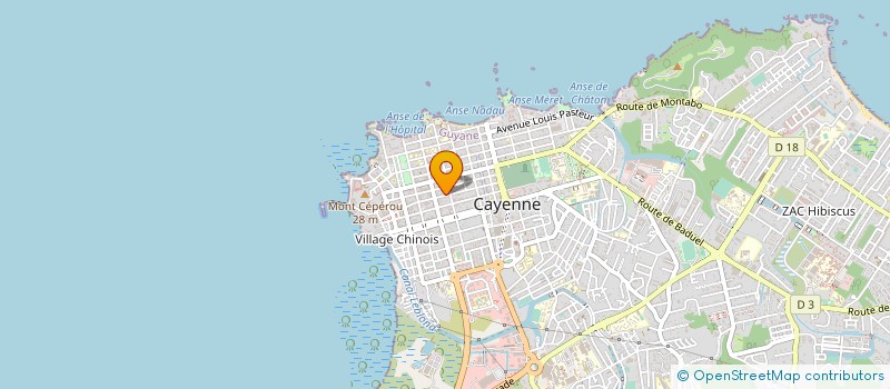 localisation de l'entreprise MONSIEUR BERNARD ROGIER à CAYENNE