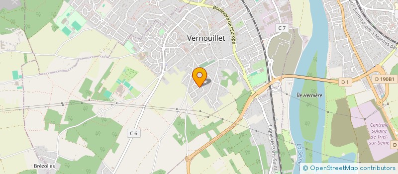 localisation de l'entreprise MONSIEUR BERNARD ROHMER  VERNOUILLET