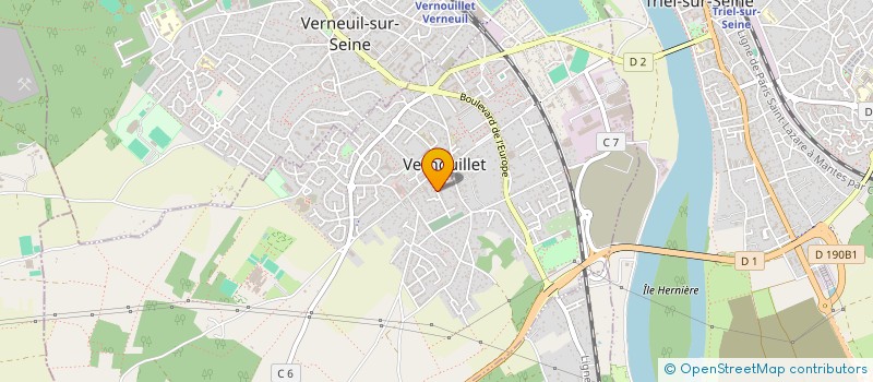 localisation de l'entreprise MONSIEUR BERNARD ROLAND à VERNOUILLET