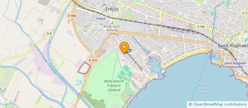 localisation de l'entreprise MONSIEUR BERNARD ROLLANDEAU à FREJUS