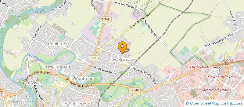 localisation de l'entreprise MONSIEUR BERNARD ROLLANDEAU à NIORT
