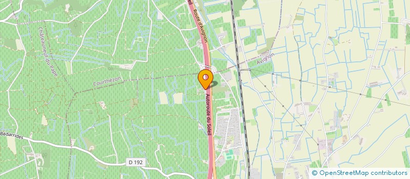 localisation de l'entreprise MONSIEUR BERNARD ROMAN  BEDARRIDES