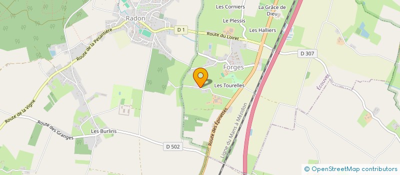 localisation de l'entreprise MONSIEUR BERNARD RONDEAU à ECOUVES