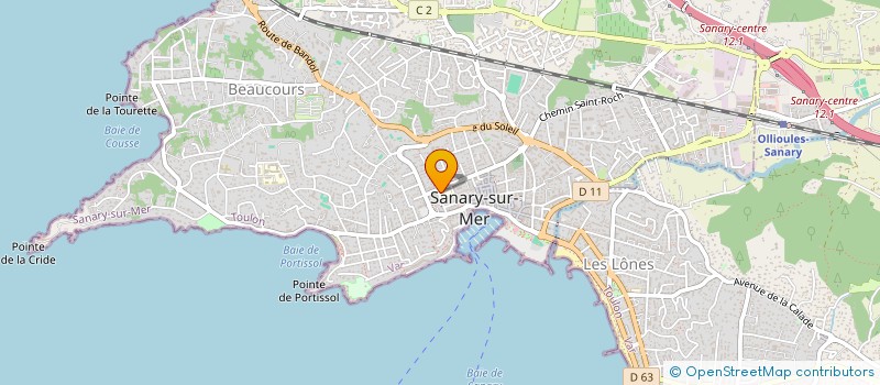 localisation de l'entreprise MONSIEUR BERNARD RONDOT à SANARY-SUR-MER