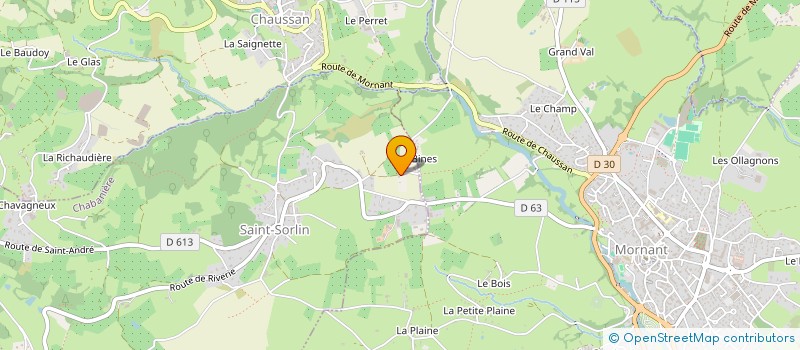 localisation de l'entreprise MONSIEUR BERNARD RONGIER  CHABANIERE