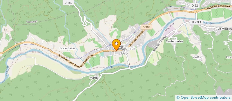 localisation de l'entreprise MONSIEUR BERNARD ROQUE à LE POUJOL-SUR-ORB