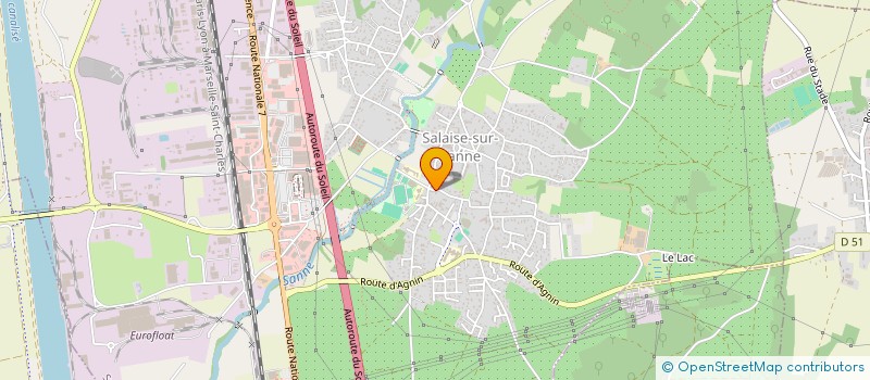 localisation de l'entreprise MONSIEUR BERNARD ROQUESALANE  SALAISE-SUR-SANNE