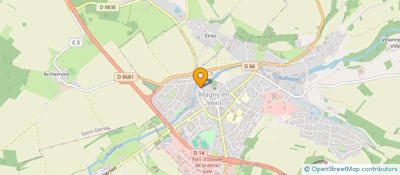 localisation de l'entreprise MONSIEUR BERNARD ROSEL  MAGNY-EN-VEXIN